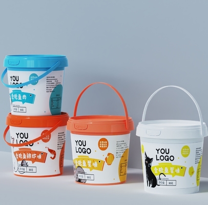 Αγορά Διαφανής κουβάς 300ml-5L για φυστικοβούτυρο Σκάι βούτυρο σάλτσες τροφίμων συσκευασία Καλή σφράγιση -20C-120C ηλεκτρονική κατασκευή
