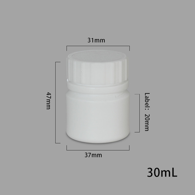 Αγορά Μικρό δοχείο για χάπια για 30 ml πλαστικό λευκό βάζο φαρμάκων σε υλικό HDPE ηλεκτρονική κατασκευή