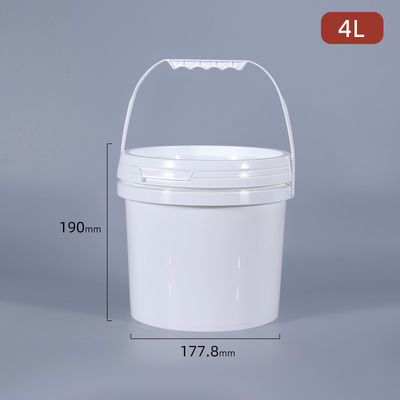 Αγορά 1L 2L 3L 4L 5L κενό πλαστικό κουβά χρώματος με κάλυμμα για βιομηχανικό κουβά με λευκό κάλυμμα ηλεκτρονική κατασκευή