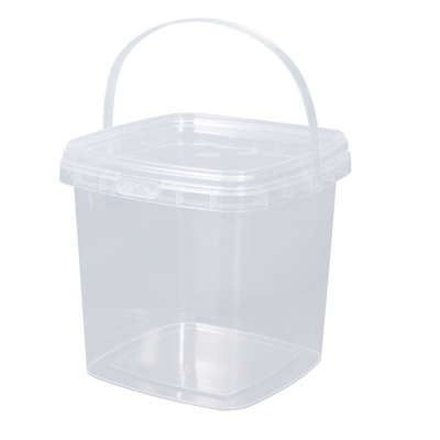 Αγορά Διαφανής μίνι κουβά τροφίμων υλικό PP 280ml τετραγωνικό πλαστικό κουβά για αποθήκευση γάλακτος ηλεκτρονική κατασκευή