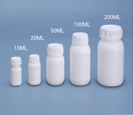 20 ml στρογγυλό μπουκάλι υλικό βάσης HDPE λευκό κενό μπουκάλι διανομής για συσκευασία δόλωματος