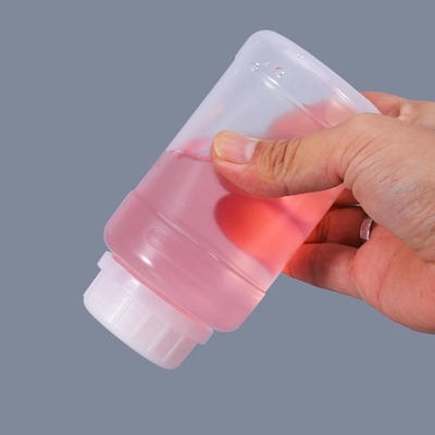 250 ml στρογγυλό δοχείο αποθήκευσης χημικών προϊόντων με αεροστεγή σφραγίδα και διαφανές υλικό PP