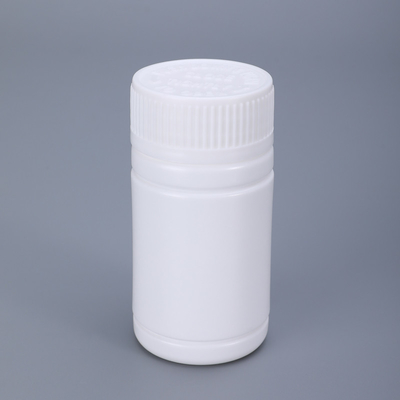 Λευκό HDPE 112 ml στρογγυλό μπουκάλι χάπια με παιδικά αδιάβροχο καπάκι
