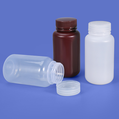 Υψηλής θερμοκρασίας ανθεκτικό HDPE/PP εργαστηριακό μπουκάλι με ευρύ στόμα με προσαρμοσμένη υποστήριξη