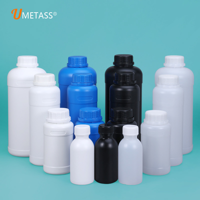 Ανακυκλωμένη βρώμικη HDPE παγωμένη μαύρη πλαστική φιάλη για κατασκευαστές καλλυντικών συσκευασιών