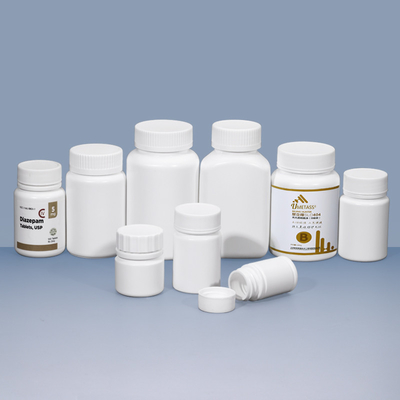 30 ml 50 ml Λευκά πλαστικά μπουκάλια για χάπια Κεπάκι Φαρμακευτικό δοχείο βιταμινών για αποθήκευση χάπιας