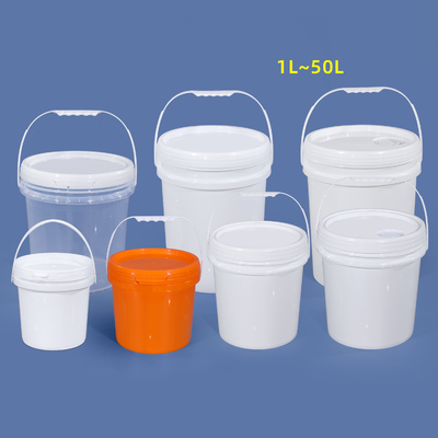 1L-50L Τροφίμων PP Round Bucket παχύτερη πλαστική μπογιά κουβά για τύμπανα Buckets βαρέλια