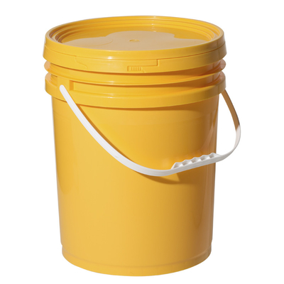 Ασφαλώς σφραγισμένο 15L διαυγές ανακυκλωμένο πλαστικό κουβά με σφραγιστικό καπάκι για αποθήκευση χρώματος