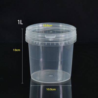 Εκτύπωση Μεταξοτυπία 1L 100pcs Set Διαφανές πλαστικό κουβά για αποθήκευση τροφίμων