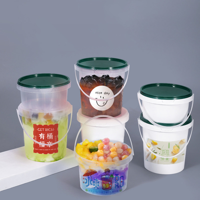 Προσαρμοσμένο λογότυπο 350ml 500ml 700ml Αξιοχρησιμοποιήσιμο πλαστικό PP στρογγυλό μπολ με καπάκι