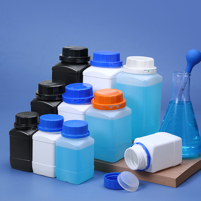 250 ml πλατύ λαιμού τετραγωνικό μπουκάλι υλικό HDPE κυλινδρικό σώμα
