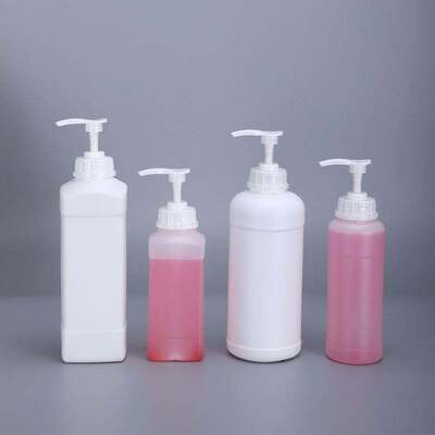 1L HDPE Plastic Fluorinated Bottle for Shampoo Packaging with Pump Sprayer and Customized Options