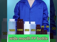 Φιάλη αντιδραστήρα εργαστηριακού τύπου PP με ευρύ στόμα 5 ml-1000 ml για χημικές έρευνες